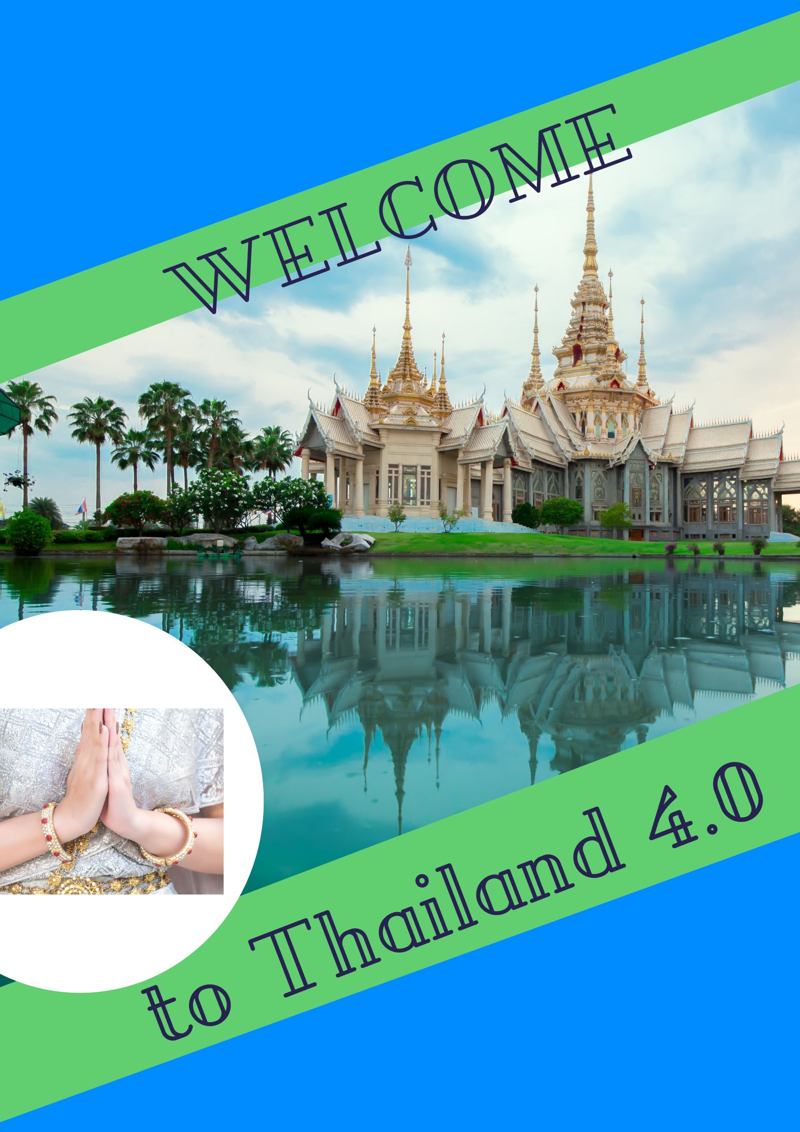 Green Modern Welcome to Thailand Travel Poster (1)